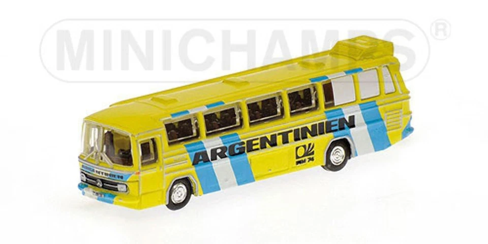 Minichamps 169035185 BUS MERCEDES BENZ O302 1974 NAZIONALE ARGENTINA 1/160 - Immagine 1 di 1