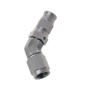 JJC 45 Degree Plated -3 JIC AN3 Female Double Swivel Brake/Clutch Swivel Fitting - Picture 1 of 8