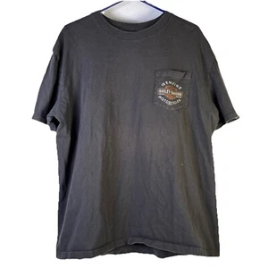 Harley Davidson T Shirt Jackson TN Bumpous Harley XL Black Pocket Graphic Tee - Picture 1 of 10