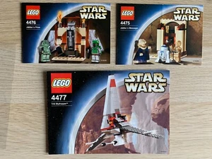 Lot 3 notices LEGO Star Wars 4475 - 4476 - 4477 - Imagen 1 de 1