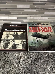 The Vietnam Experience 1968 📚Book Lot Of 2HC💫Front Pages Pacific Stars Stripes - Picture 1 of 22