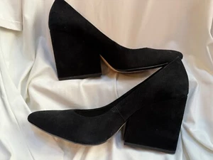 Loeffler Randall Black Suede Wedge Heel Women's Pumps, Size 8M - Picture 1 of 13