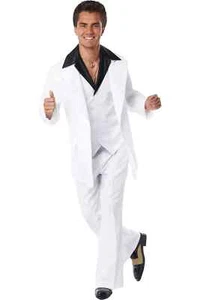 B/NEW..California Costume 70's Disco Suit Adult Men Music Outfit Dancer (LARGE) - Picture 1 of 2