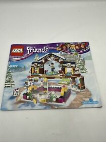 LEGO FRIENDS Snow Resort Ice Rink Retired 41322 Instructions Book Manual Only