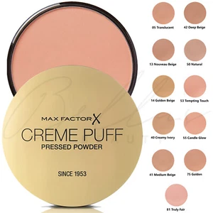 MAX FACTOR Creme Puff Radiant Skin Pressed Compact Powder 21g *CHOOSE SHADE* - Picture 1 of 21