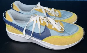 Scarpe Nike Waffle Debut Boarder Blu Sabbiato Oro DH9522-400 Uomo - Taglia 8,5 - Foto 1 di 8