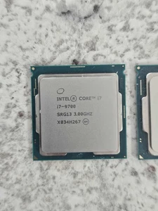 Clean Pull - Intel Core i7-9700 3.0 GHz Octo-Core (SRG13) CPU Processor Upgrade - Photo 1/2