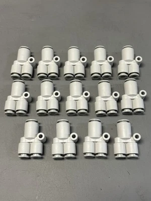 14- SMC KQ2U06-08 Union Y Fitting – 6mm Tube x 8mm Tube Push-to-Connect - Image 1 of 2