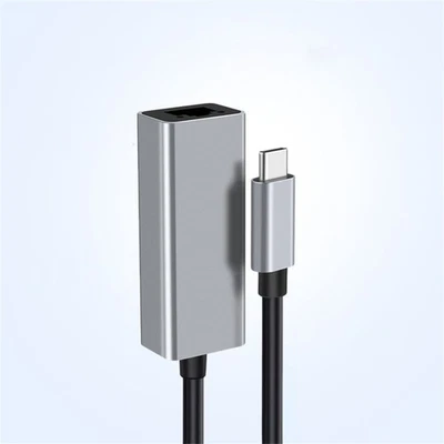 Alloy Type-C Female USB-C To RJ45 Port Gigabit Adapter Ethernet LAN Converter - Image 1 of 4