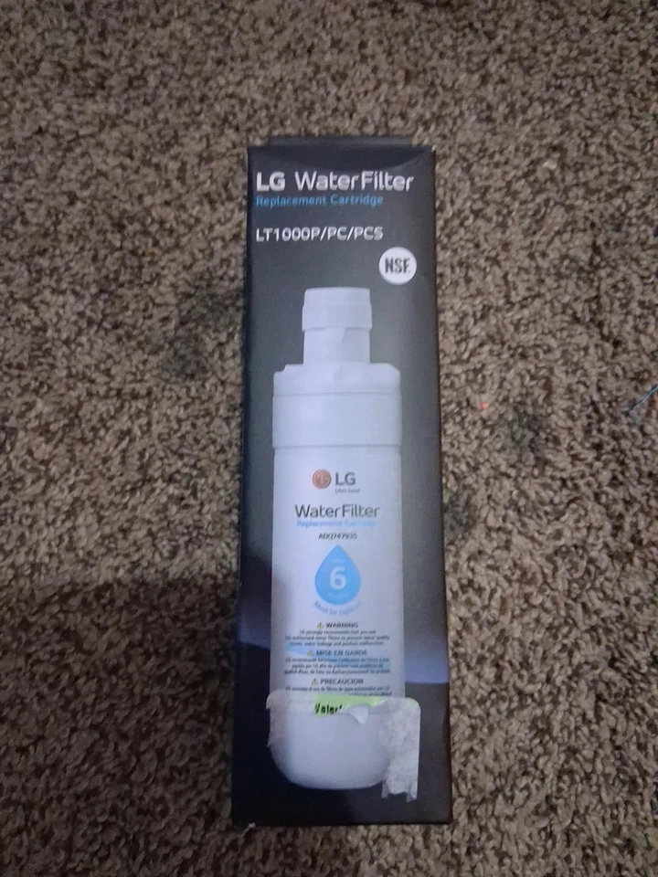 Cartucho de repuesto de filtro de agua LG LT1000P 6 meses 200 galones de capacidad sellado Foto 1 de 1