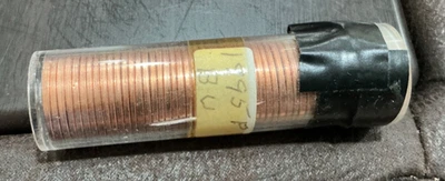 1995-P Lincoln Cent Uncirculated roll-Free shipping! - Image 1 of 3