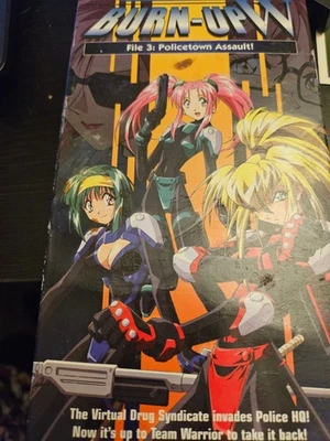 Burn-Up W - File 3: Policetown Assault (VHS, 1997, Dubbed) - Image 1 of 2