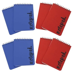 [8er Pack] Notizblock A6 Spirale Mehrfarbig Liniert Notizbuch Home Office Reise - Bild 1 von 7