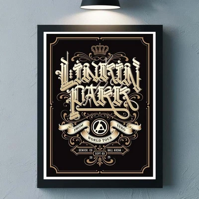 Linkin Park From Zero World Tour 2025 Denver Colorado Poster On September 3