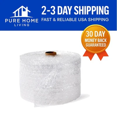 Large Bubble Cushioning Wrap 12" x 100 ft – Protect Fragile Items Effortlessly - Image 1 of 4