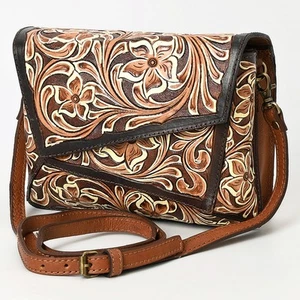 AD American Darling Cross Body I Hand Tooled Genuine Leather Women Bag Western - Picture 1 of 7