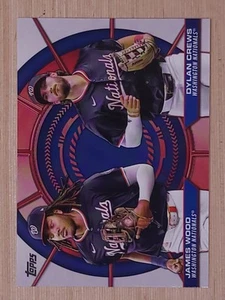 2025 Topps Series 2 Dynamic Duo #DD-6 James Wood Dylan Crews - Bild 1 von 2