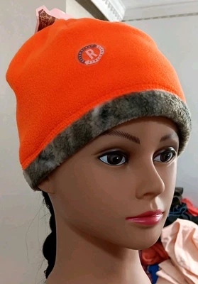 Camo Beanie Cap Hot Shot Reversible Insulated Real Tree Youth Hunter Orange NWT - Image 1 of 4