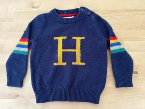 Mini Boden Harry Potter "H" Sweater Size 3-4 - Picture 1 of 5