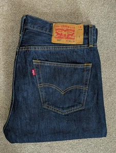 Levi’s Men's 501 Jeans Dark Blue W34 L32 Red Tab - Picture 1 of 18