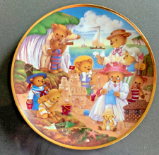 Franklin Mint Limited Edition Plate TEDDY BEAR BEACH PARTY + Certificate