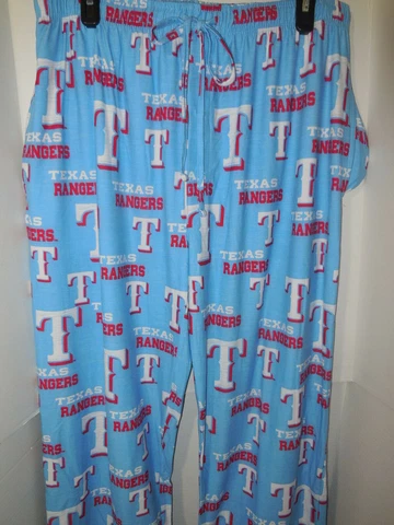 New Mens Texas Rangers Sports Zest Pajama Pants Logo MLB Lounge Size Large Cover