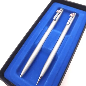 Sheaffer Vintage White Dot Ball Point Pen & Mechanical Pencil Set Purina - Picture 1 of 7