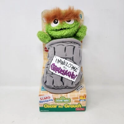 Mattel Fisher-Price The Adventures of Elmo in Grouchland Oscar Plush 1999 - Image 1 of 4