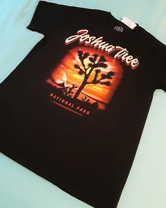 ODM designer T-Shirt: JOSHUA TREE NATIONAL PARK,California USA, black,Mens sizes - Picture 1 of 5