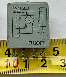 VINTAGE ELEKTRONISCHES ELLIOT RELAIS KLEIN 200 Ohm 12 Volt 2-polig WECHSEL ÜBER RELAIS - Bild 1 von 5