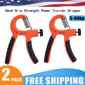 Hand Grip Strength Power Trainer Gripper Strengthener Gym Exerciser Hard Trainer - Picture 1 of 5