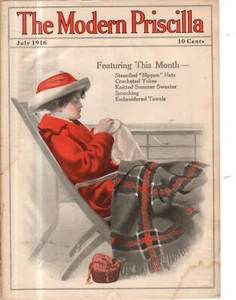 1916 Moderno Priscilla Luglio - Cover Only - Tat Lavoro On The Crociera Ship - Picture 1 of 1