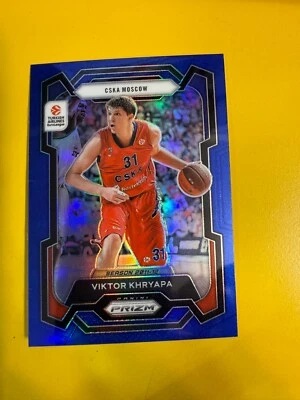 BRS27844 2023-24 Turkish Airlines EuroLeague Prizms Blue #162 Victor Khryapa/199 - Image 1 of 2