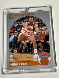 MENENDEZ BROTHERS ROOKIE CARD MARK JACKSON 1990-91 Hoops Basketball Card #205 - Picture 1 of 11