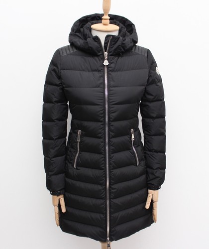 Cappotto giacca piumino lungo donna MONCLER orophin nero RARO taglia 0 ~XS S