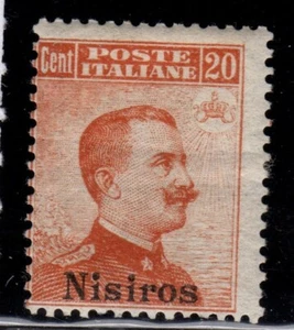 Nisiro 20 c arancio senza filigranaisole italiane dell'Egeo linguellati mlh - Imagen 1 de 1