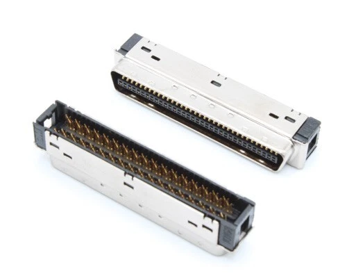 10x 10168-6000-EC 3M 68-position Right Angle Plug D Subminiature D-Sub Connector - Image 1 of 1