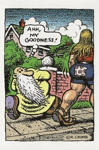Postcard R. Crumb "Mr. Natural" #157 "Ahh, My Goodness!" MINT Unused - Picture 1 of 1