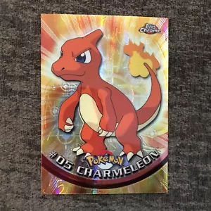 #05 Charmeleon Spectra Chrome Topps TV Animation Pokemon Card 2000 - Picture 1 of 10
