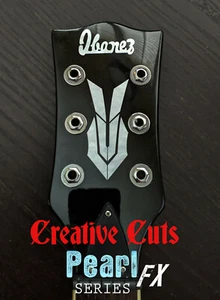 1976 Ibanez Lawsuit era vintage guitar headstock MOP decal set  - Picture 1 of 6
