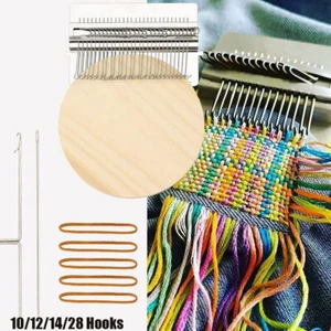 Mini Loom Speedweve Type Weave Tool 10/12/14/28 Hooks Darning Machine Handmade - Picture 1 of 15
