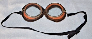 Vintage Motorcycle AVIATOR Goggles / Glasses - Picture 1 of 8