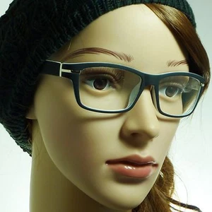 NERD Hombres Mujeres Marco Rectangular Mate Moda Lentes Transparentes Gafas NEGRAS/BLANCAS - Imagen 1 de 2