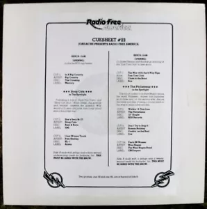 RADIO FREE AMERICA Stray Cats dj promo vinyl lp M-/VG+ Brian Setzer interview - Picture 1 of 2