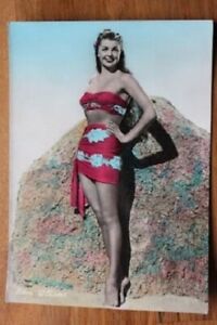 Foto cartolina d'epoca attrice statunitense Ester Williams anni '50