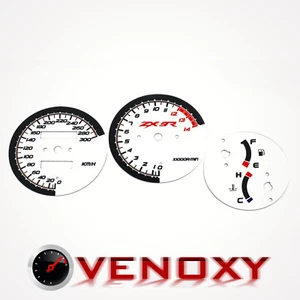 Kawasaki ZX9R Ninja 900 1994-1997 KM/H Aftermarket White Gauge Faces - Picture 1 of 1