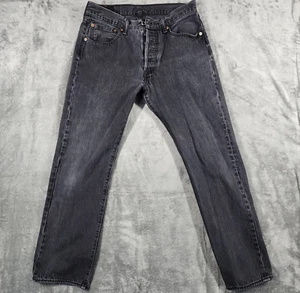 Levis 501 Jeans Herren 32x30 Grau Button Fly Original Straight Leg Denim - Bild 1 von 18