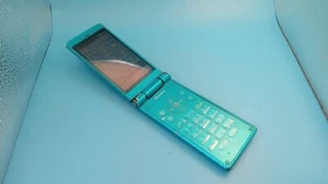 SHARP AQUOS KEITAI DOCOMO SH-06G Blue Android Flip Phone Unlocked From Japan - Picture 1 of 9