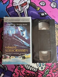VHS New Sealed Edward Scissorhands Video Rare 10th Anniversary Edition PAL - Picture 1 of 6