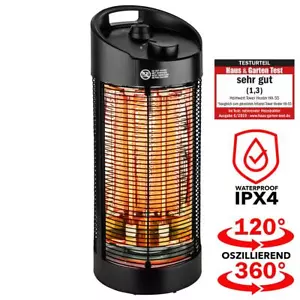 Infrarot Heizstrahler Terrasse 1200 W 360 Grad Infrarotheizung elektrisch - Bild 1 von 6